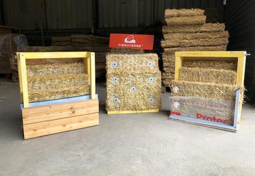 Panneaux isolants en paille Fibraterre.