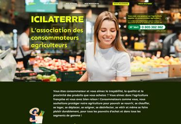 Site internet de l'association de consommateurs agriculteurs IciLaTerre.