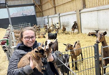 Eugénie Carpentier a suivi un parcours en production animale avant de se lancer dans l’élevage caprin.