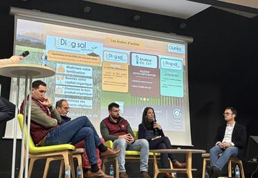 Table ronde de la rencontre Agronomie et Innovations le 4 février. « Tout ce qui est mis en œuvre au niveau de l'exploitation peut trouver un soutien financier et un accompagnement technique ».