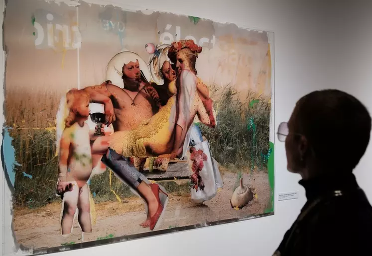 Dans sa série de collages Mytho-Vino, l'artiste Nental porte un regard contemporain sur Bacchus et Dionysos.