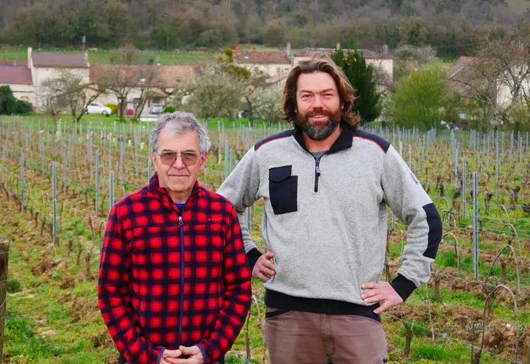 <em class="placeholder">Rémi Santailler et Baptiste Philippe, du domaine de Verpaille.</em>