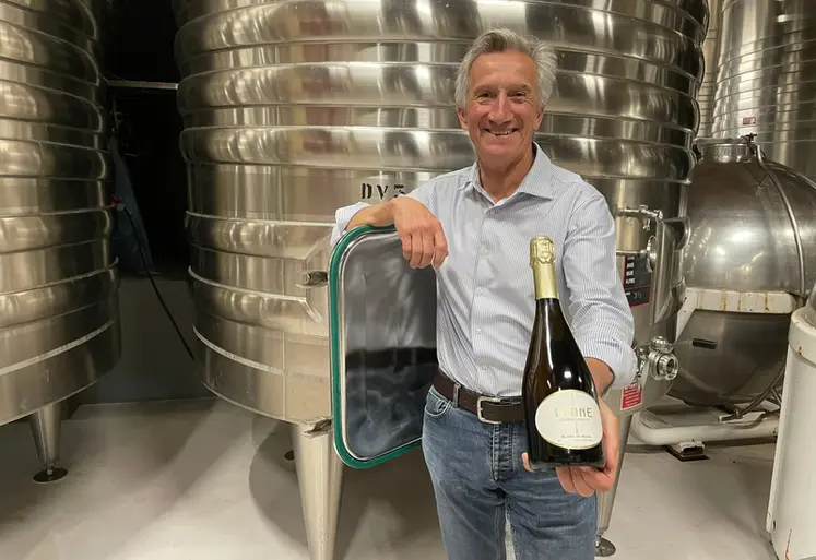 <em class="placeholder">Jacques Lurton avec sa cuvée Diane</em>
