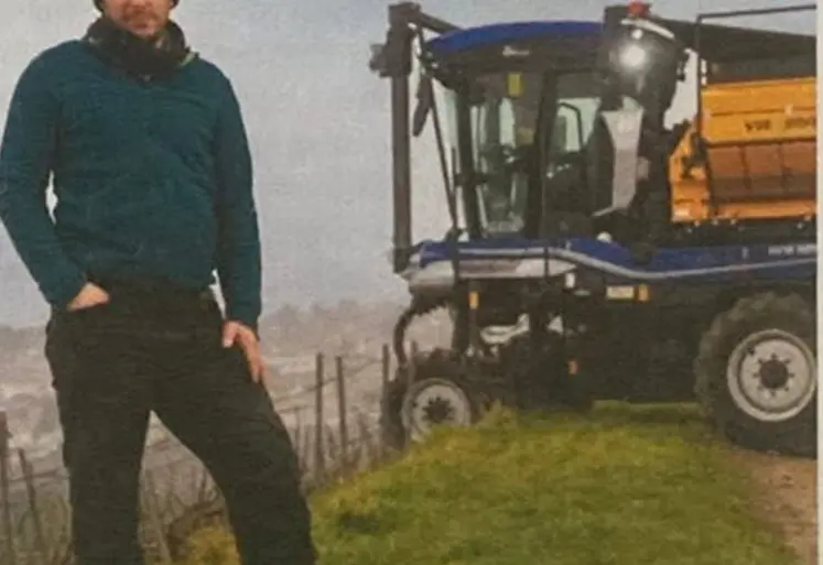 <em class="placeholder">Cédric Guy, viticulteur sur 5,30 ha et ETA à Sainte-Gemme, dans la Marne</em>