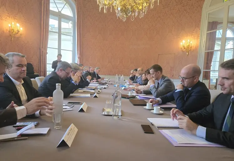 <em class="placeholder">réunion filière vin ministre de l&#039;agriculture Annie Genevard 6 novembre 2025</em>