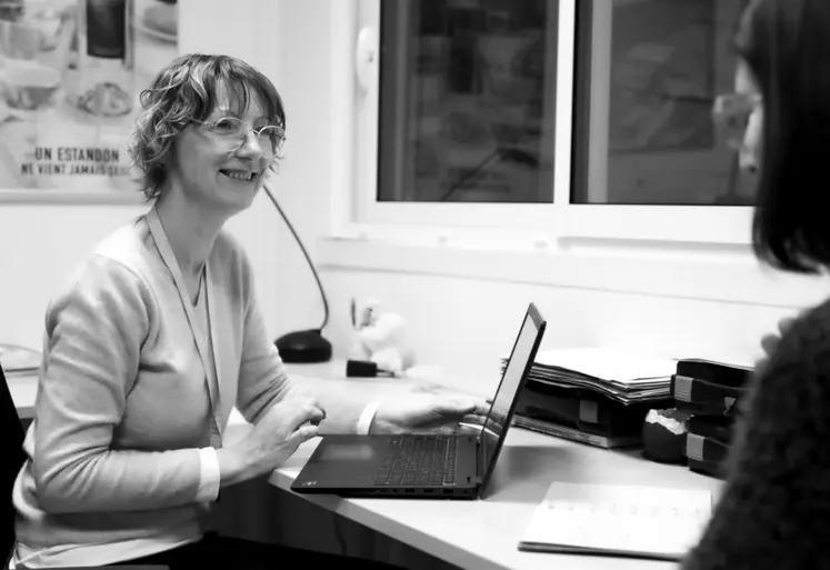 <em class="placeholder">Laurence Forgeaud, responsable ressources humaines et juridique de la cave coopérative Estandon, à Brignoles dans le Var.</em>