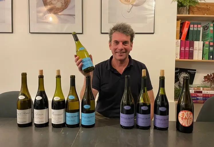 <em class="placeholder">Nicolas Grosbois et sa gamme de vins du val de Loire</em>