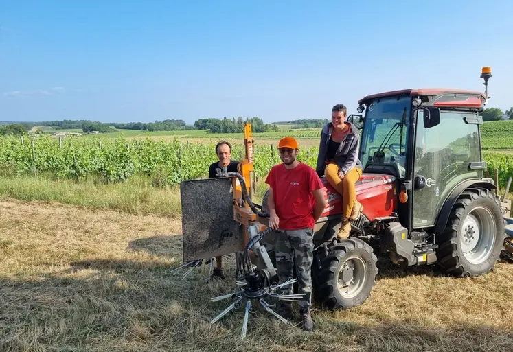 <em class="placeholder">Benoît Belly, vigneron en bio sur 45 ha au Moulin de Vignolle, à Pleine-Selve, en Gironde</em>