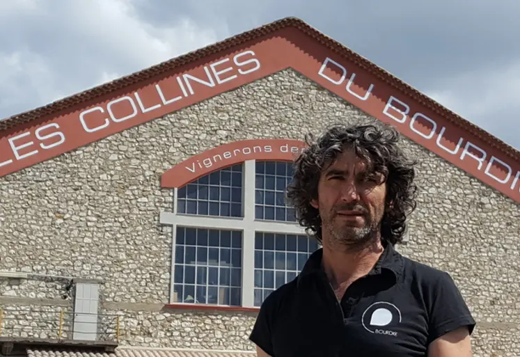<em class="placeholder">Michel Maupas, œnologue à la coopérative des collines du Bourdic, à Bourdic dans le Gard</em>