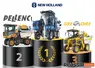 Machines à vendanger New Holland, Pellenc et Grégoire sur un podium