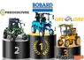Tracteurs enjambeurs Bobard, Tecnoma et Grégoire sur le podium des constructeurs ayant immatriculé le plus de tracteurs enjambeurs.