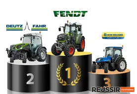 Podium immatriculations 2025 tracteurs spécialisés