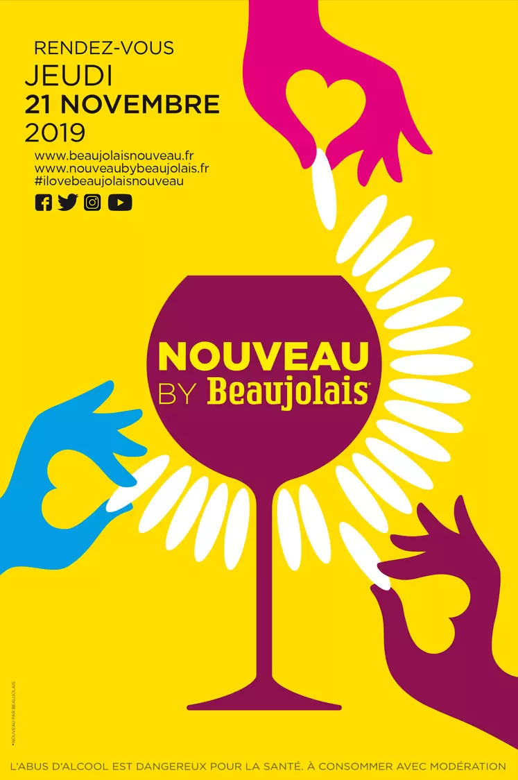 affiche du beaujolais nouveau 2019