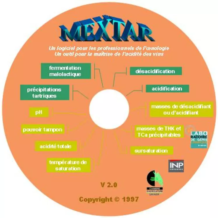 Simuler les effets de nombreuses opérations œnologiques sur l’équilibre physico-chimique du vin, c’est ce que propose le logiciel Mextar.
