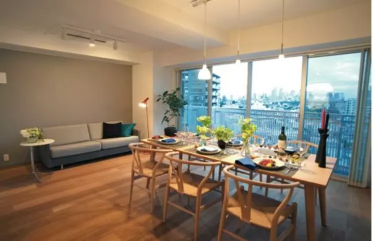 Les dix-huit appartements dédiés
aux amoureux
du vin sont déjà loués et trente autres vont être construits au cœur de Tokyo.