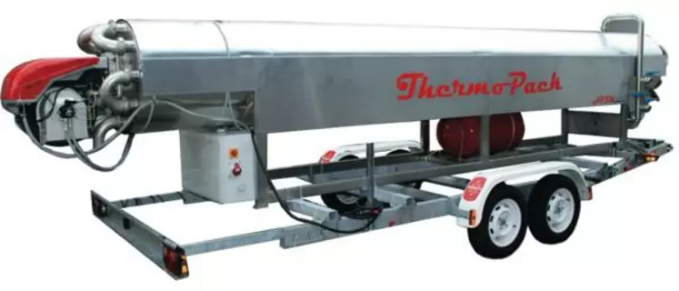 Le Thermopack d’AP3M est un échangeur tubulaire mobile pouvant chauffer vendange ou moût entre 0 et 95 °C. Le modèle dix tonnes/heure vaut 30 000 € HT.
Il est également disponible en location auprès d’Euralis.