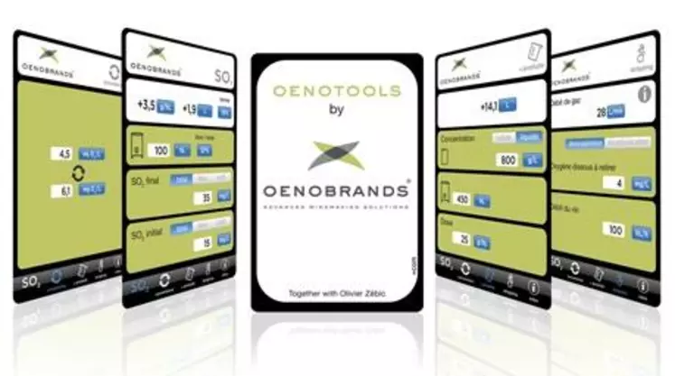 La nouvelle version de l'application gratuite Oenotools, développée par Oenobrands,  disponible sur smartphones, a été lancée.