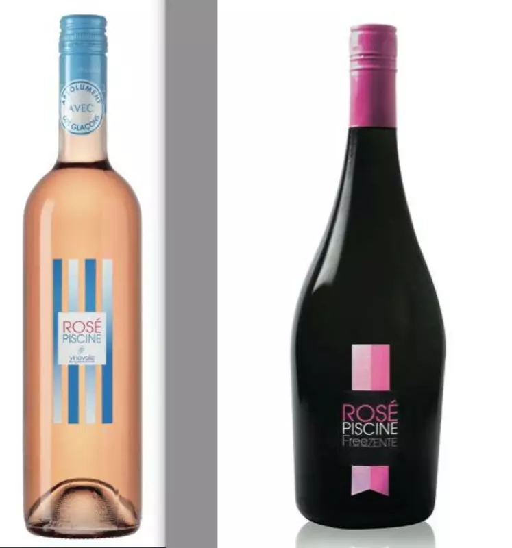 le rosé piscine freezente vient compléter la gamme rosé Piscine 
de Vinovalie. 
Il est élaboré à partir de vins italiens.