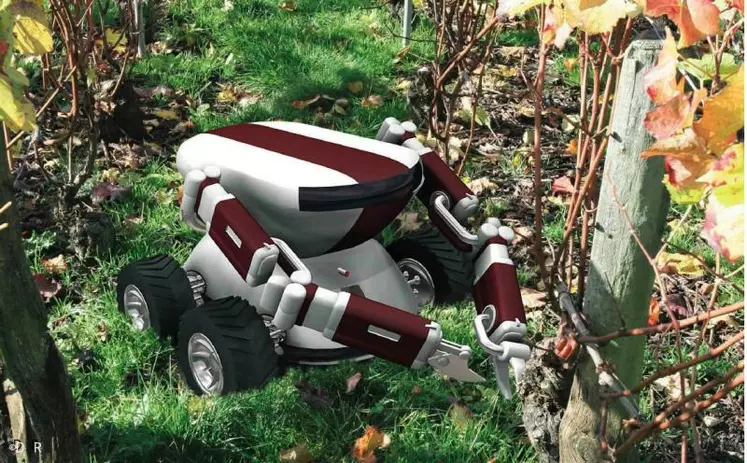 Le robot VIN de Wall-YE épampre et lie. La pré-série sera commercialisée en 2012.