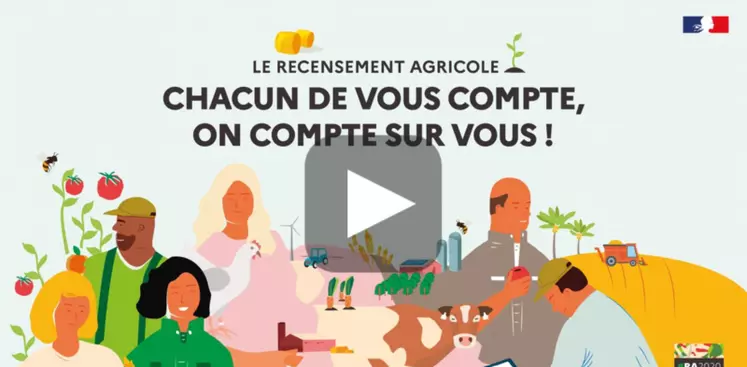 En grande partie dématérialisé, le recensement général agricole a débuté le 1er octobre et s'achèvera le 30 avril 2021. © source : ministère de ...