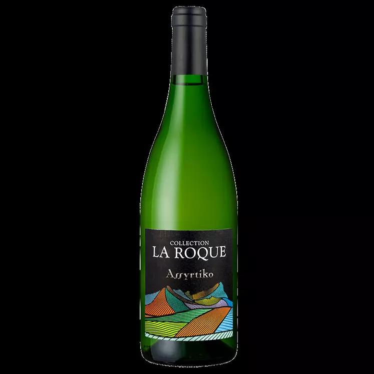La cuvée 100 % assyrtiko du Château La Roque tient ses promesses avec un bel équilibre entre l'alcool et l'acidité.