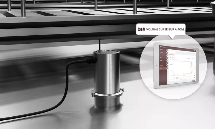 Le capteur e-volum de Winegrid permet de détecter les risques de débordement ou les fuites.