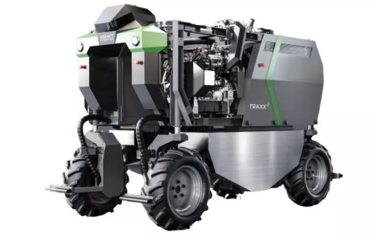 Le robot Traxx d'Exxact Robotics dispose désormais d'un moteur diesel de 56 ch.