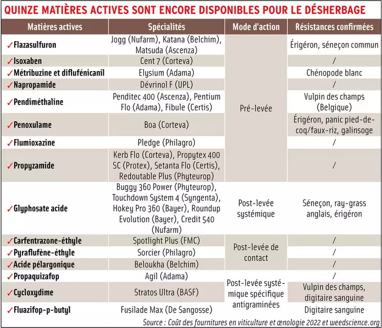 En désherbage chimique, chercher les complémentarités entre molécules et techniques