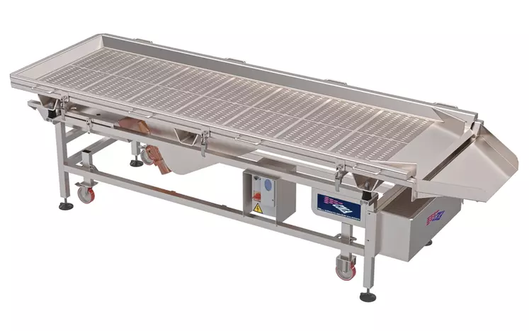 La table de tri SV800 TA de CMA permet de réaliser deux opérations en une : la séparation des déchets verts ou secs par vibration, et le tri des baies abîmées à la ...
