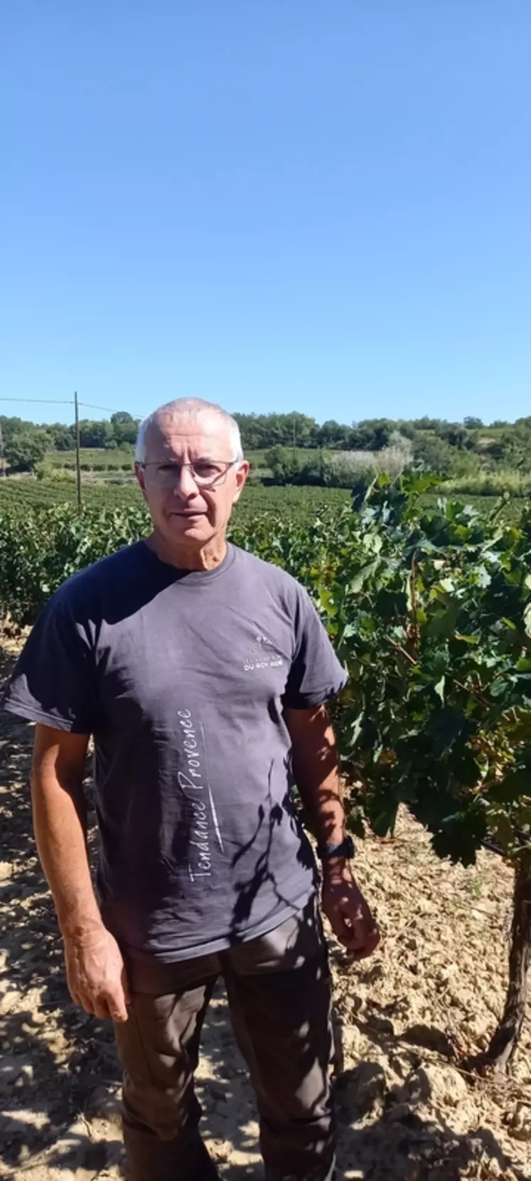Didier Pauriol, viticulteur dans les Bouches-du-Rhône et président du Vignoble du Roy René