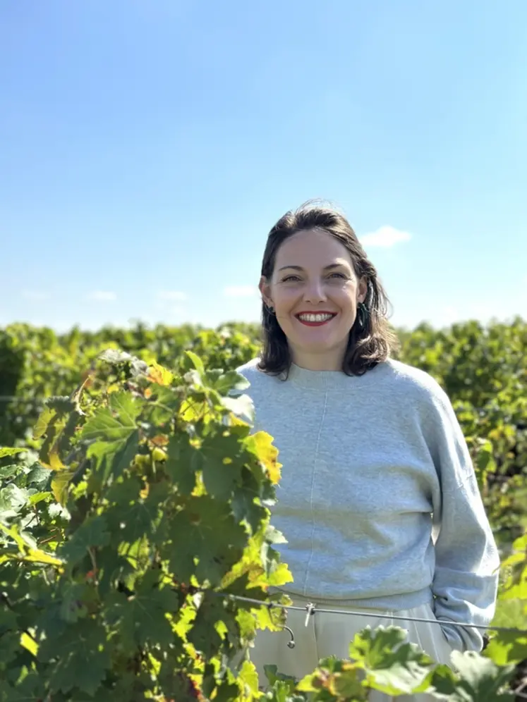 Célia Roussin a fondé Pépite Raisin pour développer la valorisation des coproduits du raisin.