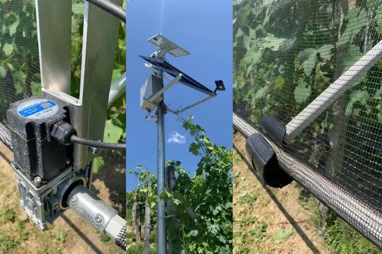<em class="placeholder">solution de relevage automatisée des filets de protection des vigne contre les aléas météorologiques comme la grêle et les coups de chaud.</em>