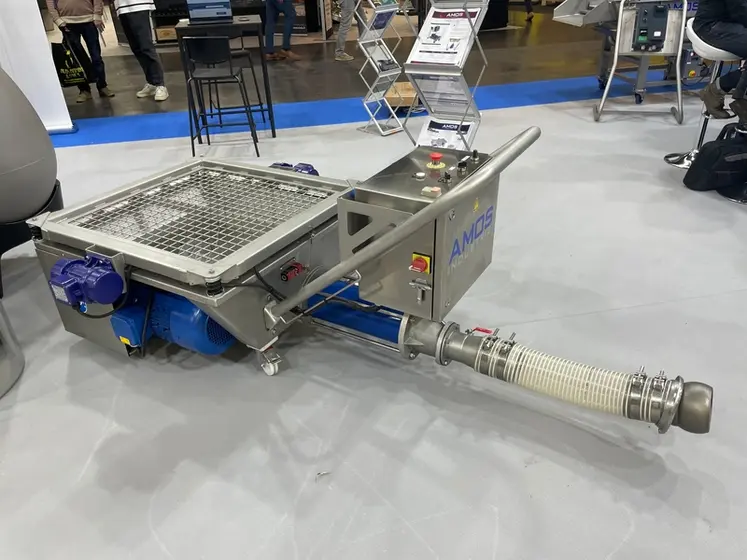 <em class="placeholder">La pompe à marc d&#039;Amos Industries semble la plus aboutie. Bardée de sécurités, elle prévient tous les accidents.</em>