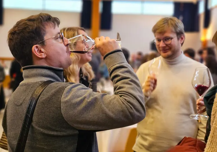 <em class="placeholder">Œnologue buvant un verre de vin rouge</em>