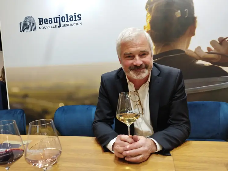Jean-Marc Lafont, président d'Inter Beaujolais à Wine Paris 2025