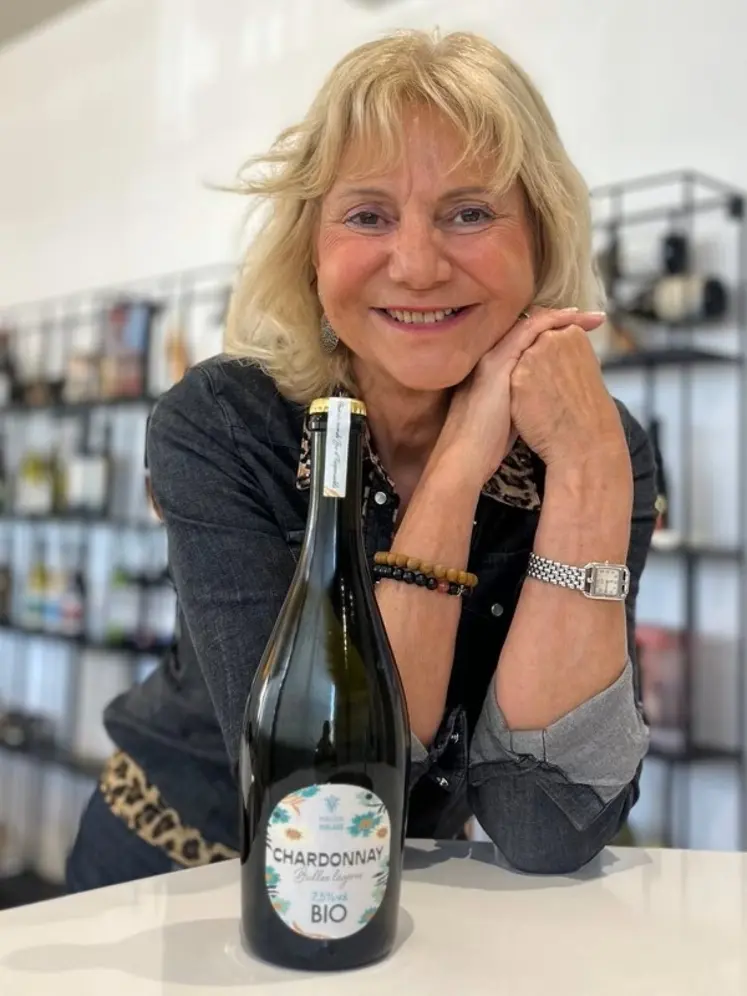 <em class="placeholder">Claude Vialade et sa cuvée Bulles légères.</em>