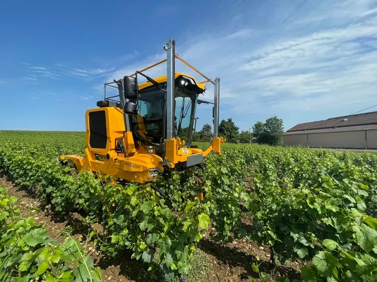 <em class="placeholder">Tracteur enjambeur Grégoire GS5 dans les vignes</em>