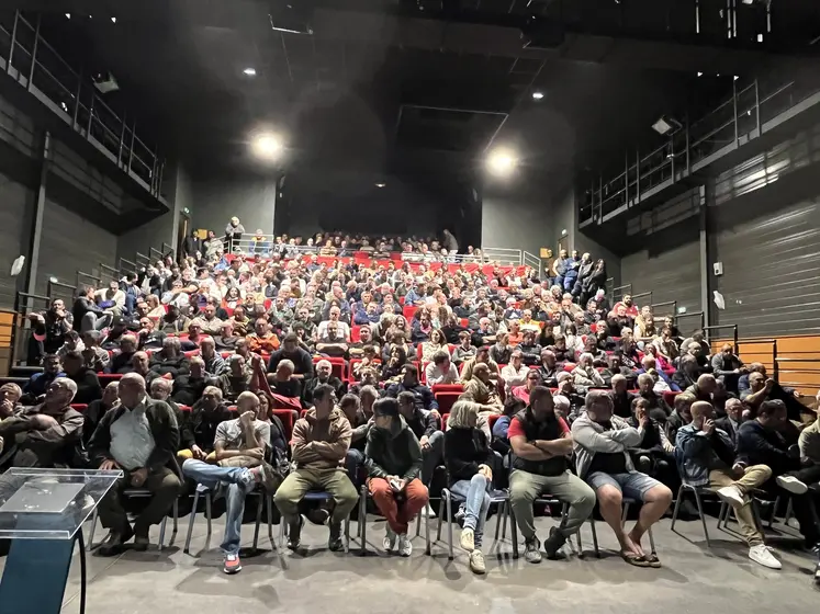 Meeting viticole à Ferrals-les-Corbières