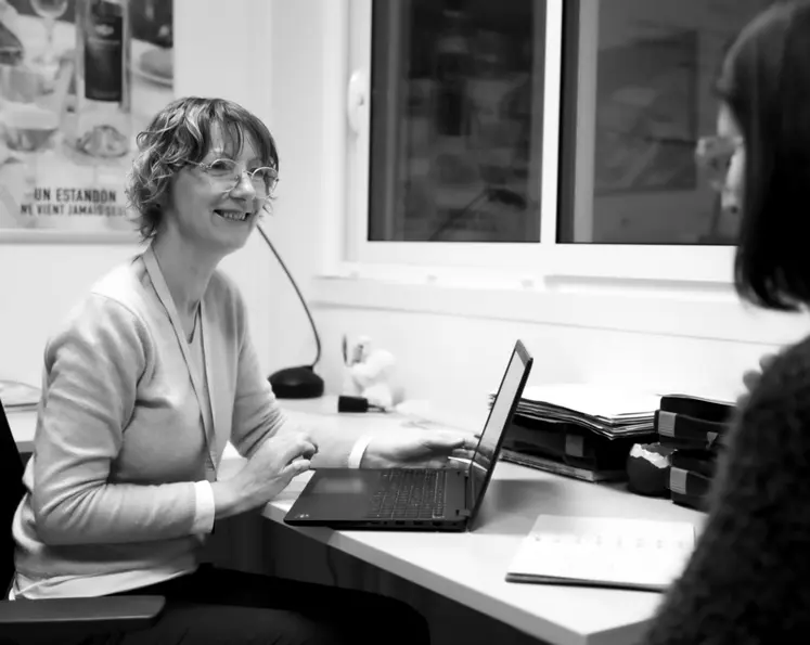 <em class="placeholder">Laurence Forgeaud, responsable ressources humaines et juridique de la cave coopérative Estandon, à Brignoles dans le Var.</em>