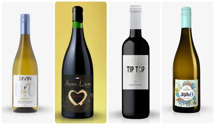 bouteilles de vins sans alcool