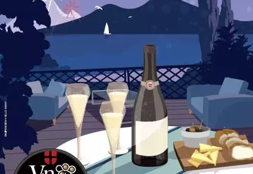 La nouvelle identité institutionnelle du CIVS, déployée cet été pour promouvoir une consommation désaisonnalisée des vins de Savoie, se décline en quatre affiches (blanc, rosé, rouge et bulles). © CIVS