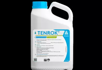 Tenrok est un phosphonate de potassium (790 g/l) autorisé contre le mildiou de la vigne.