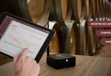 Le Smartcellar de Winegrid dispose désormais d'une nouvelle fonctionnalité qui permet à l'œnologue de surveiller les niveaux de dioxyde de carbone dans son chai.