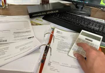 Saisie de documents comptables sur une exploitation agricole