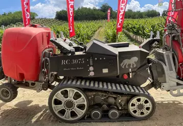Le RC 3075 de Black Shire possède deux relevages sur lesquels peuvent être attelés tous types d'outils hydrauliques ou électriques.