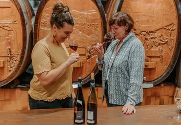 <em class="placeholder">Élise Garnier, vigneronne au domaine Materne Haegelin et filles, à Orschwihr, dans le Haut-Rhin.</em>