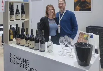 <em class="placeholder">Simon Frich, directeur du domaine du Météore, dans l&#039;Hérault, participe à des salons. En 2024, tous ses nouveaux clients sont venus de Wine Paris et Millésime Bio.</em>