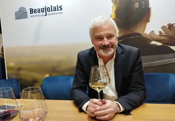 Jean-Marc Lafont, président d'Inter Beaujolais à Wine Paris 2025