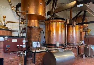 <em class="placeholder">Distillerie, distillation, cuivre, cognac, eau-de-vie
Vignobles Lescure, à Claix, en Charente</em>