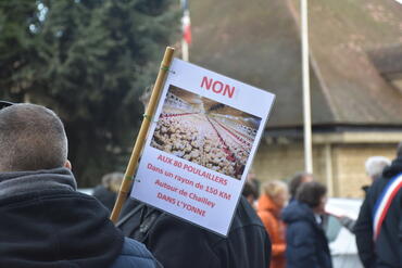 Manifestation contre les projets de développement de Duc à Auxerre le 12 novembre